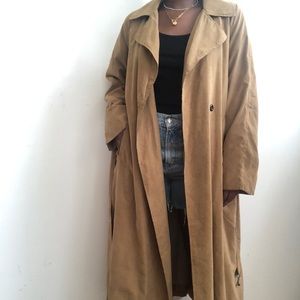 Lightweight Suede Trench